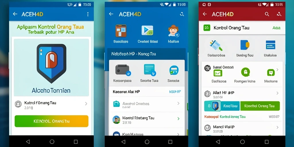 Tampilan antarmuka ACEH4D yang intuitif untuk kontrol orang tua.