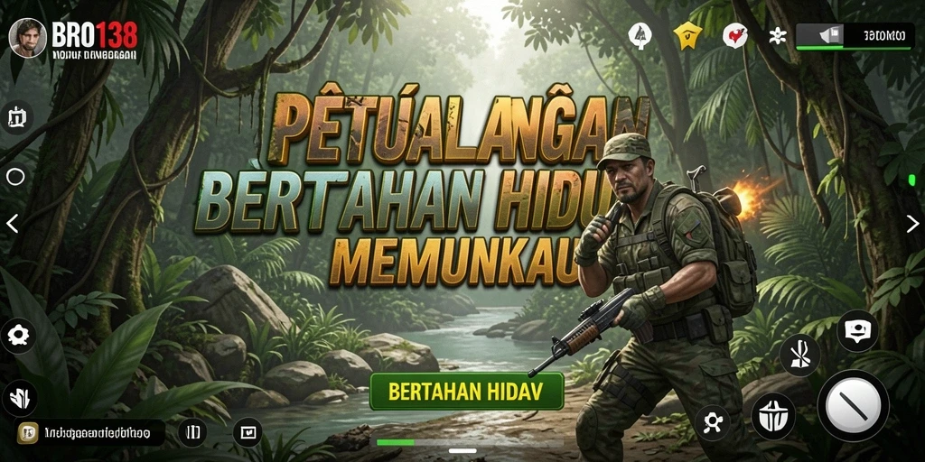 Tampilan antarmuka bertahan hidup yang menakjubkan dan interaktif.