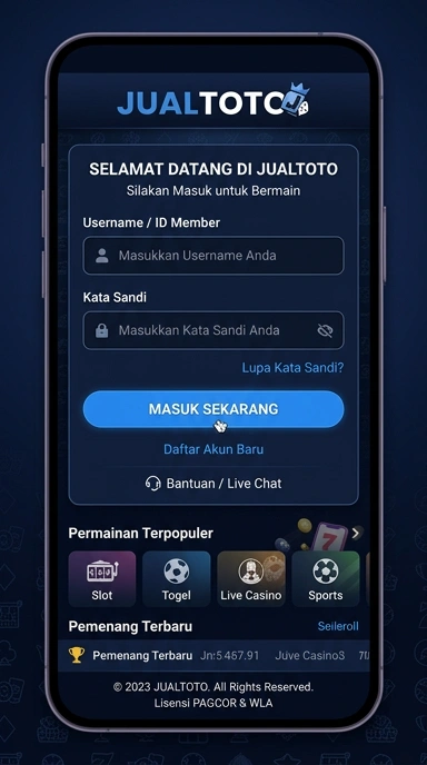Panduan Login Akun Jualtoto untuk Pengguna Android